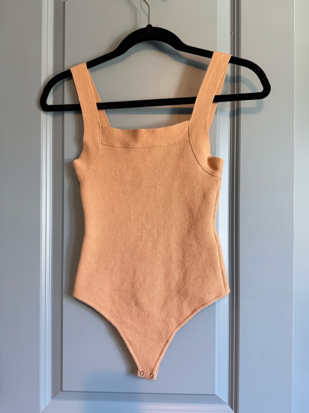 A&F Tan Bodysuit with Wide Straps size XS